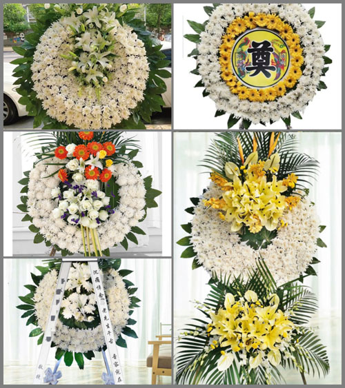 山东济宁泗水县柘沟镇柘沟六村花圈速递